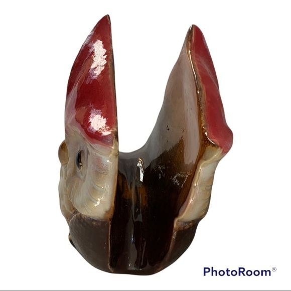 Owl Napkin Holder Hand Painted Glazed Ceramic Rustic Fall Autumn Colors - Picture 3 of 8